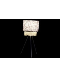 LAMPARA SOBREMESA METAL 24X24X54 PALMERAS 2