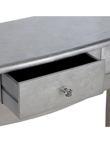 Mesa Entrada C/3 Cajones Madera Plata _105x33x80cm Mesa Entrada C/3 Cajones Madera Plata _105x33x80cm