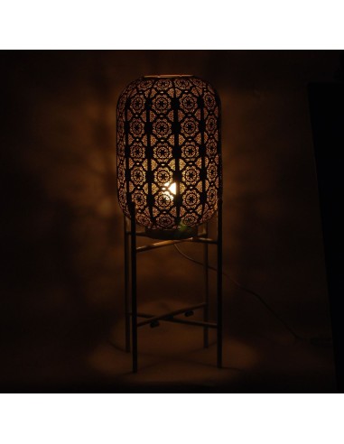 LAMPARA CON PIE METAL DE 25*72CM