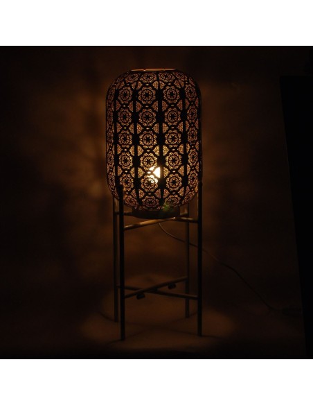LAMPARA CON PIE METAL DE 25*72CM