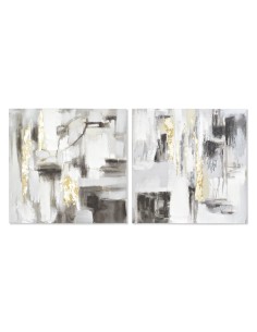 CUADRO LIENZO MDF 80X3X80 ABSTRACTO 2 SURT.