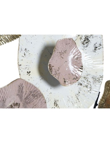 DECORACION PARED METAL 61X5,7X61 ROSA