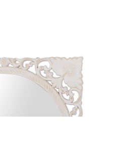 Espejo Madera Tallada Blanca 2