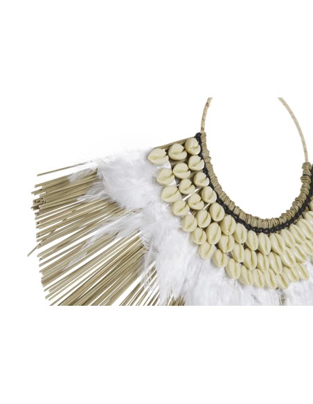 DECORACION PARED PLUMAS CONCHAS DECORACION PARED PLUMAS CONCHAS