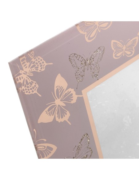Portafotos 15x20cm Cristal Rosa/oro