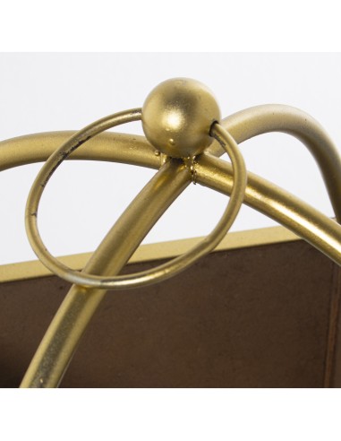 Farol Portavelas Madera/metal/cristal 22x22x61cm