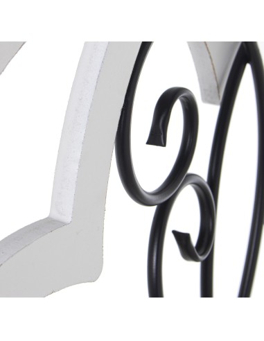 Decoracion pared metal/madera 60cm