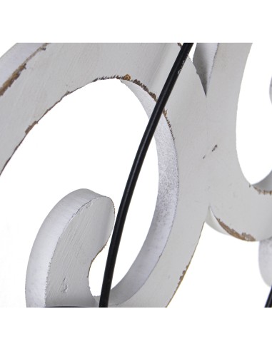 Decoracion pared metal/madera 60cm