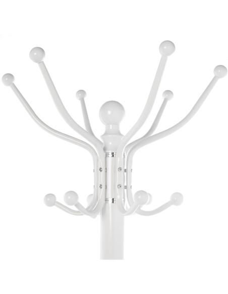 Perchero De Pie Metal Blanco C/base Mármol 175cm Perchero De Pie Metal Blanco C/base Mármol 175cm