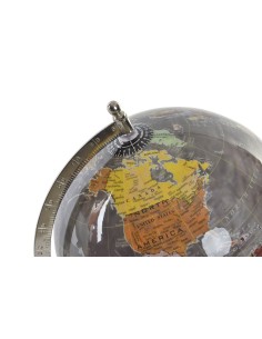 GLOBO TERRAQUEO PLASTICO MADERA 20X20X28 20 GRIS 2