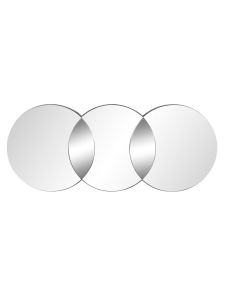 Espejo Cristal Madera Círculos Ahumado Espejo Cristal Madera Círculos Ahumado