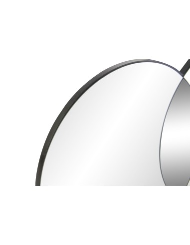 ESPEJO CRISTAL MADERA 118,5X2X50 CIRCULOS AHUMADO