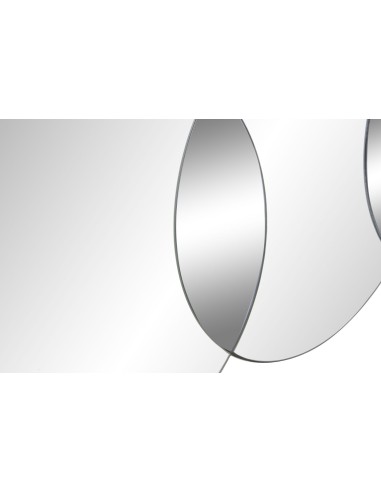 ESPEJO CRISTAL MADERA 118,5X2X50 CIRCULOS AHUMADO