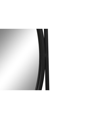 ESPEJO HIERRO CRISTAL 85,5X3X85,5 NEGRO