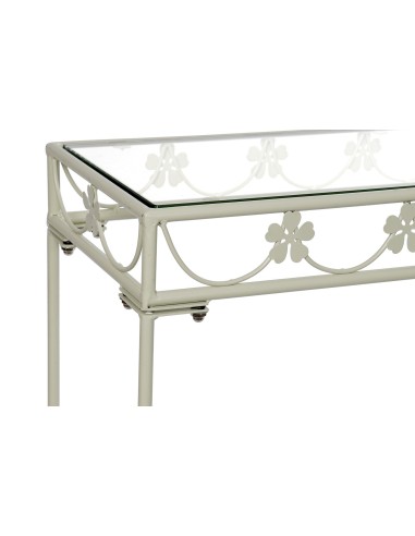 CONSOLA SET 2 FORJA 80X30X75 ESPEJO BEIGE