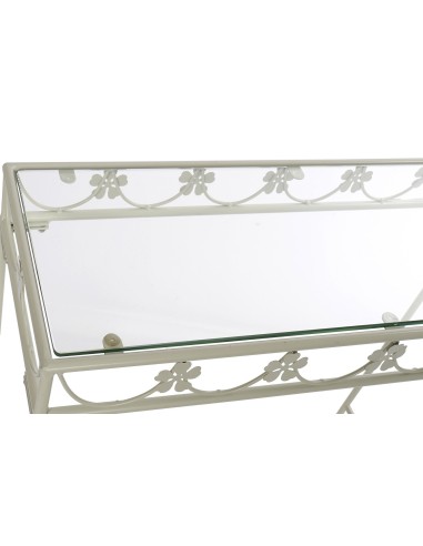 CONSOLA SET 2 FORJA 80X30X75 ESPEJO BEIGE