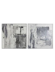 Cuadro Abstracto Gris-Plata