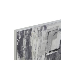 Cuadro Abstracto Gris-Plata 2