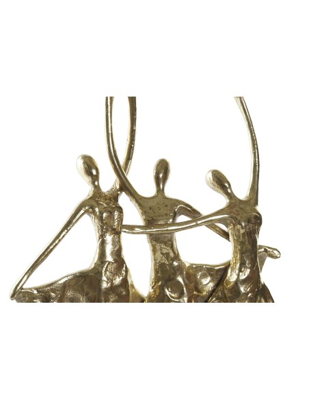 FIGURA RESINA 25X9,8X44,5 BAILARINAS DORADO