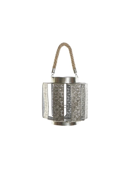 Porta Vela Metal Cuerda Plateado Porta Vela Metal Cuerda Plateado