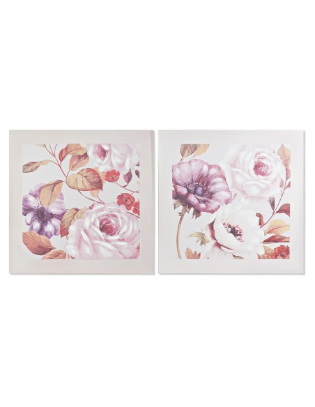 CUADRO LIENZO ABETO 70X3X70 ROSAS CUADRO LIENZO ABETO 70X3X70 ROSAS