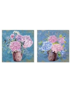 CUADRO LIENZO MDF 60X2X60 FLORERO