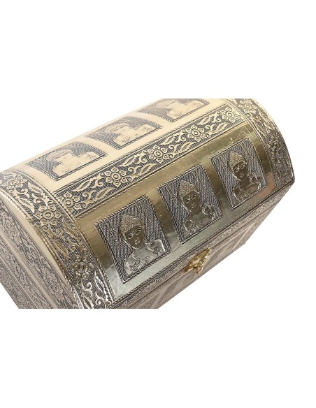 JOYERO MADERA ALUMINIO 25X15,5X18 BUDDHA CHAMPAN JOYERO MADERA ALUMINIO 25X15,5X18 BUDDHA CHAMPAN