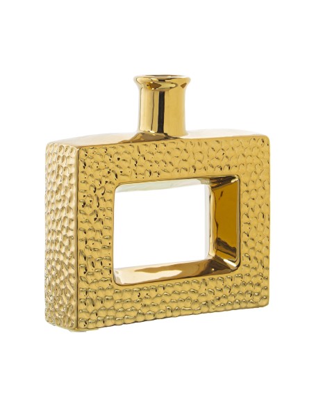 Jarrón Cerámica Dorado 24x6x24cm