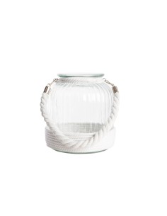 Porta Velas Cristal y Cuerda Grande