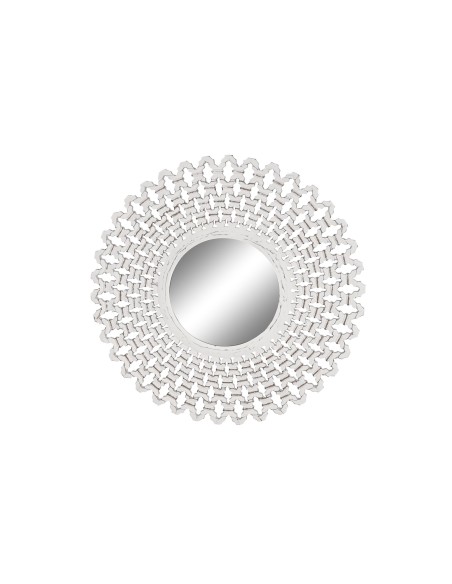 ESPEJO DE MADERA DECAPE EN BLANCO DE 90X2,5X90 ESPEJO DE MADERA DECAPE EN BLANCO DE 90X2,5X90