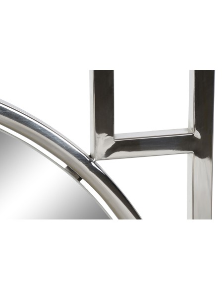 ESPEJO DE ACERO PLATEADO DE 70X2X70