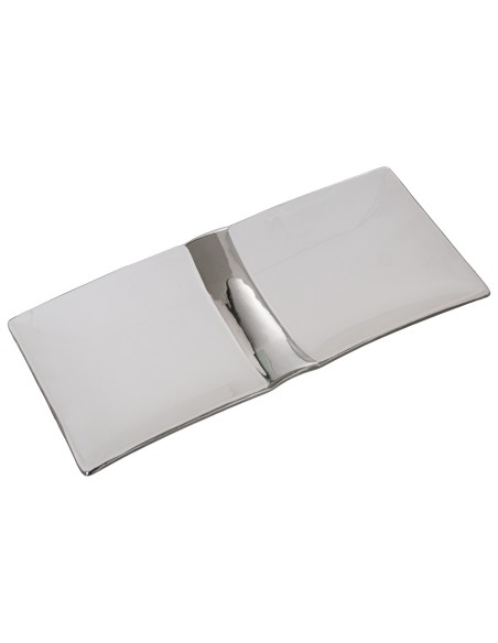 Centro Cerámica Blanco/Plata