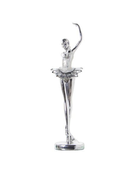 Figura Resina Bailarina Plateada 8x7x30cm Figura Resina Bailarina Plateada 8x7x30cm