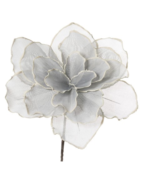 Flor Artificial Plata poliéster