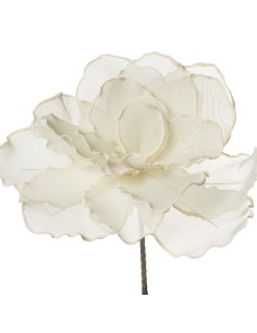 Flor Artificial 100 Cm Blanco, Poliester+eva+papel _ø40x100cm,