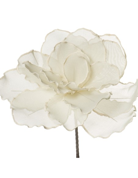 Flor Artificial 100 Cm Blanco, Poliester+eva+papel _ø40x100cm,
