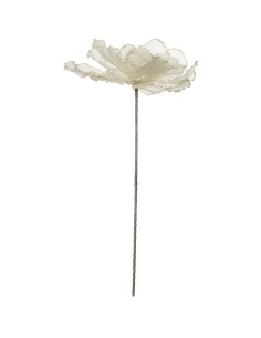 Flor Artificial 100 Cm Blanco, Poliester+eva+papel _ø40x100cm, 2