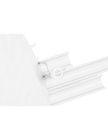 DECORACION PARED METAL ABSTRACTO BLANCO