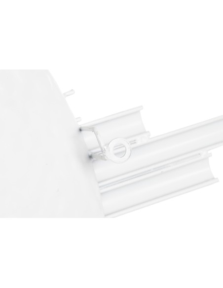 DECORACION PARED METAL ABSTRACTO BLANCO