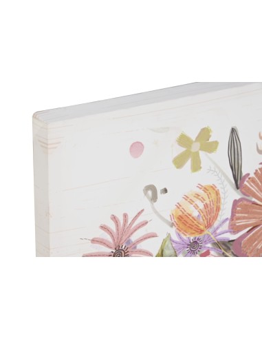 CUADRO LIENZO MDF 89,5X3X60 FLORES