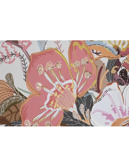 CUADRO LIENZO MDF 89,5X3X60 FLORES CUADRO LIENZO MDF 89,5X3X60 FLORES