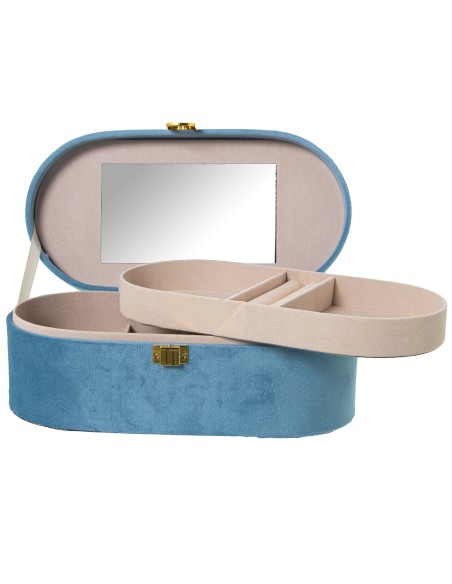 JOYERO VELVET AZUL