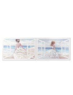 CUADRO LIENZO MDF 120X3X80 CHICA PLAYA