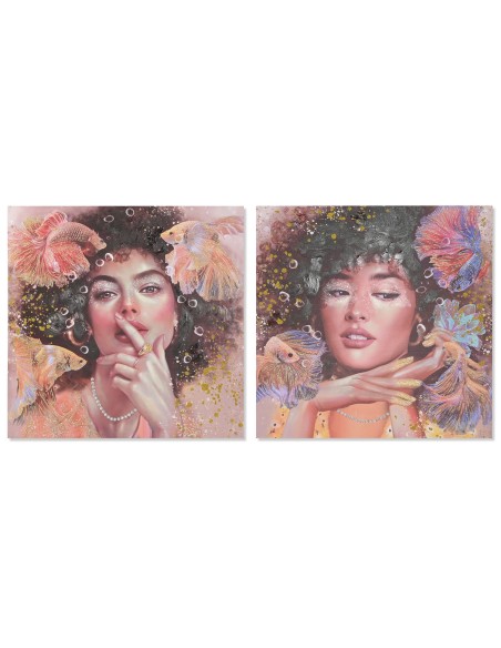 CUADRO CHICAS MUJERES Y PECES