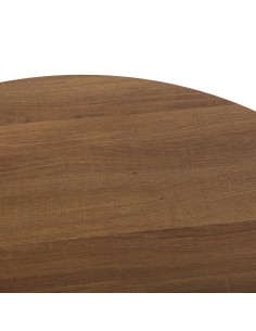 Mesa Redonda madera y negro 2