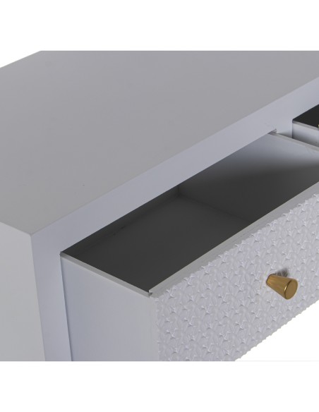 Mesa Entrada Madera Blanca