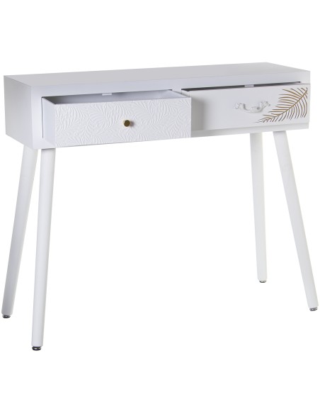 Mesa Entrada Madera 2 cajones