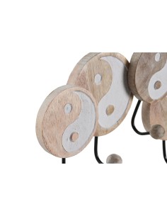Perchero pared mango ying yang 2