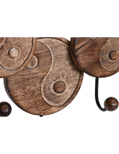 Perchero pared mango ying yang