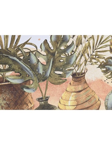 Cuadro lienzo macetas